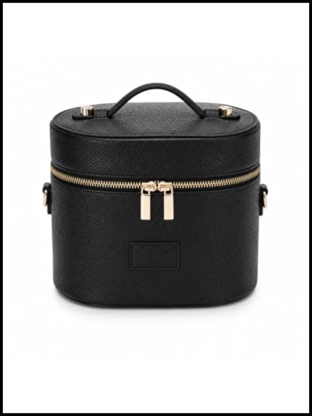 Leather Makeup Bag Cosmetic Organizer Travel Toiletry Case with Removable